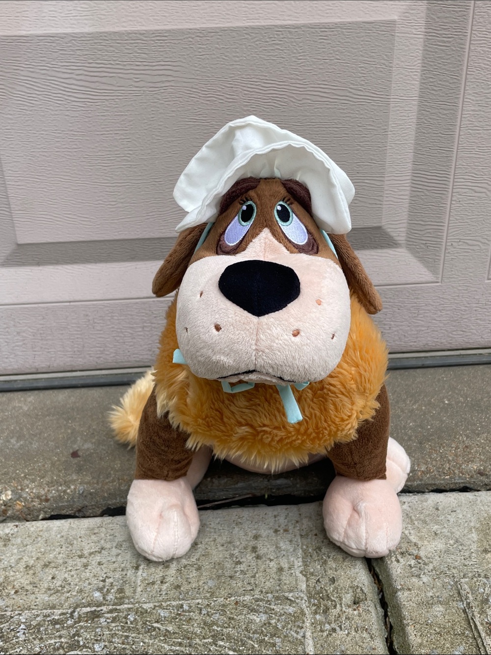 Disney Peter Pan Nana Dog Puppy Bonnet Plush Doll Stuffed 13”